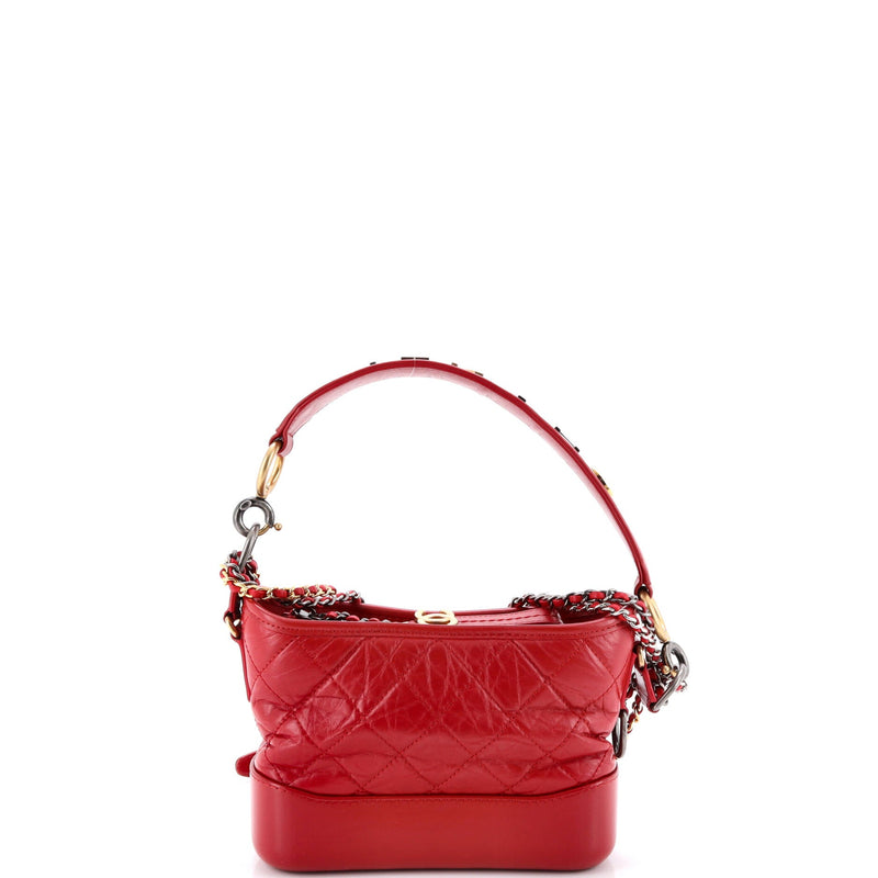 Gabrielle Hobo With Logo Handle Quilted