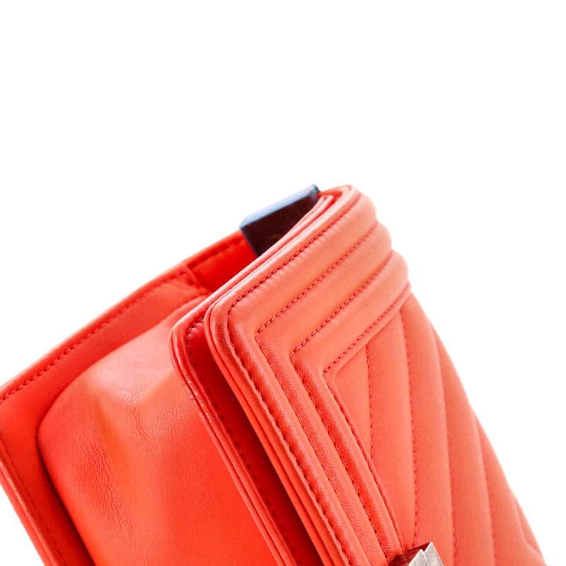 Boy Flap Bag Chevron Calfskin Small