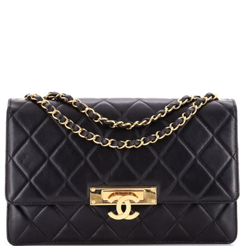 Golden Class Flap Bag Quilted Lambskin