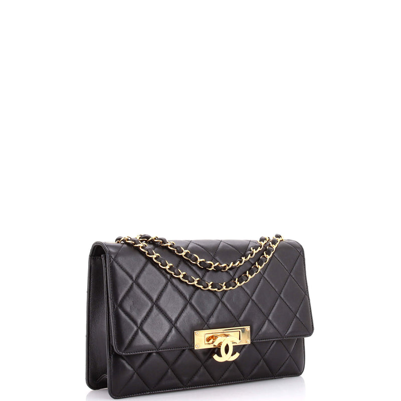 Golden Class Flap Bag Quilted Lambskin
