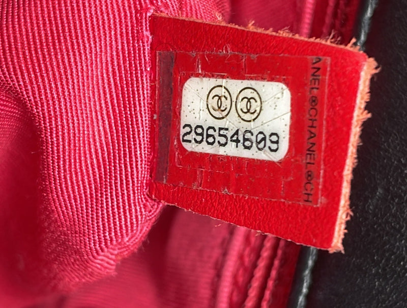 Logo Enchained Flap Bag Quilted Calfskin