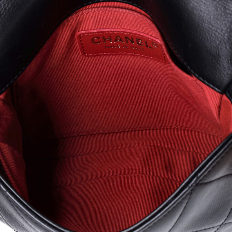 Framing Chain Flap Bag Quilted Calfskin