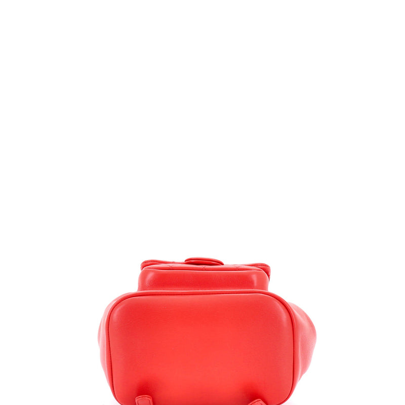 Duma Drawstring Backpack Quilted Leather