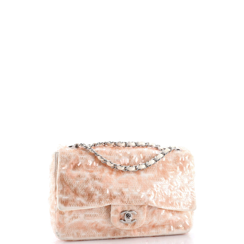 Classic Single Flap Bag Sequins Small