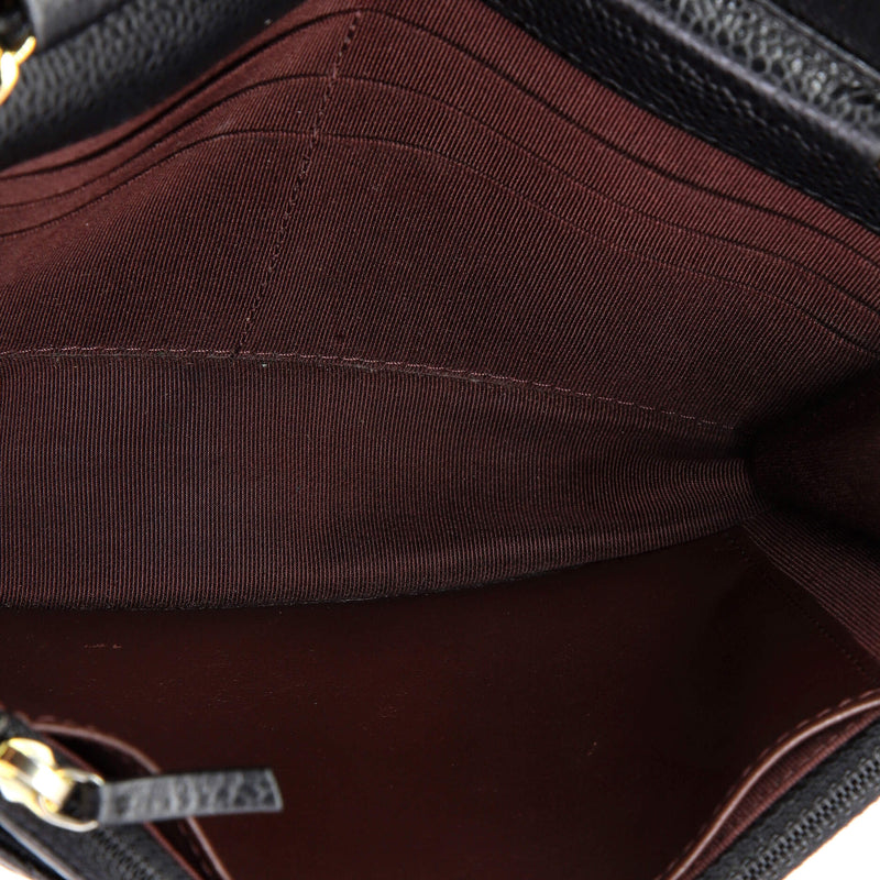 Wallet On Chain Quilted Caviar