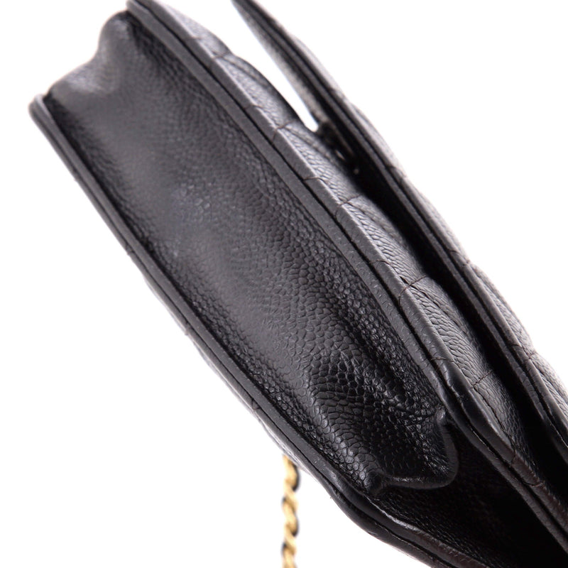 Wallet On Chain Quilted Caviar