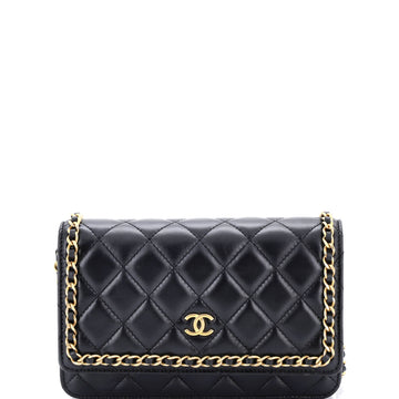 Chain Around Wallet On Quilted