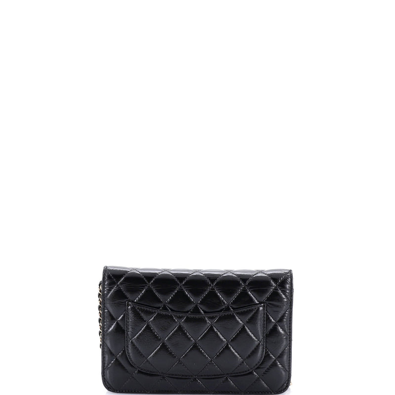 Pearl Charm Wallet On Chain Quilted