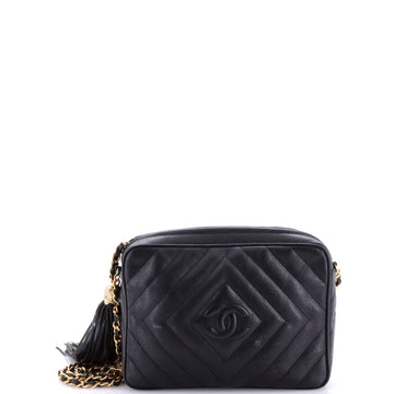 Vintage Diamond Cc Camera Bag Quilted