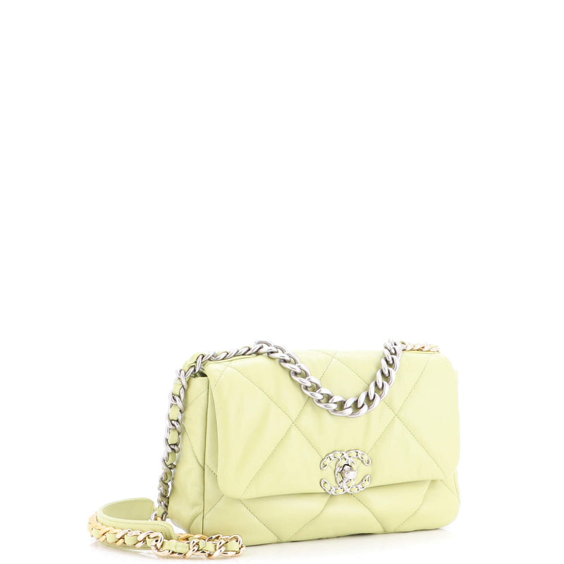 19 Flap Bag Quilted Leather Medium