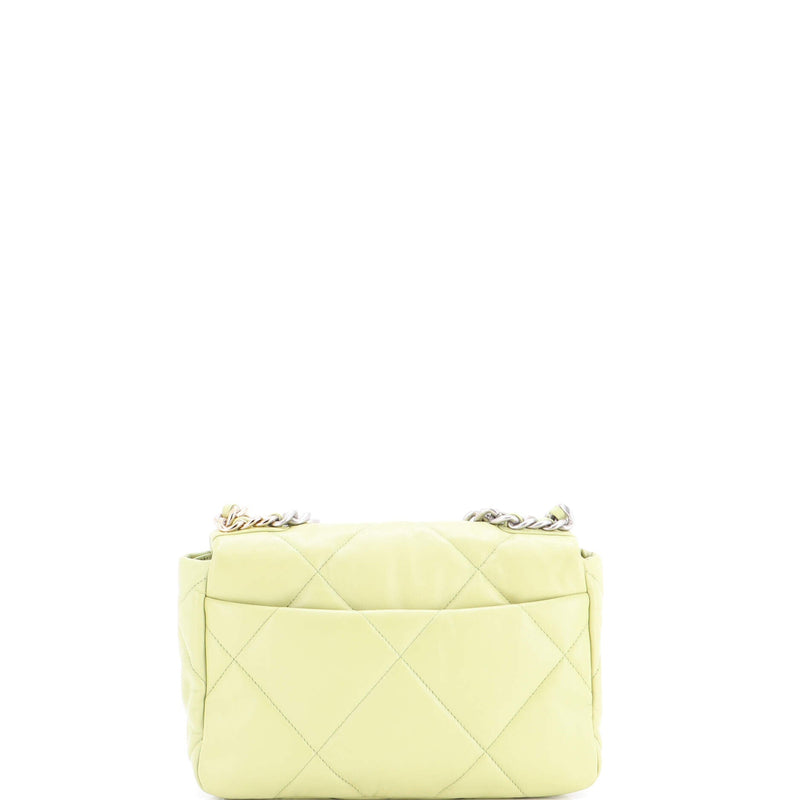 19 Flap Bag Quilted Leather Medium