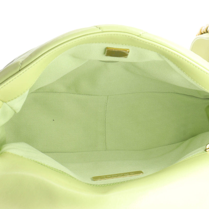 19 Flap Bag Quilted Leather Medium