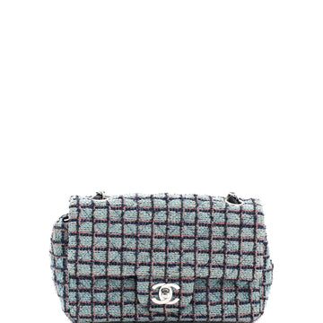 Classic Single Flap Bag Quilted Tweed