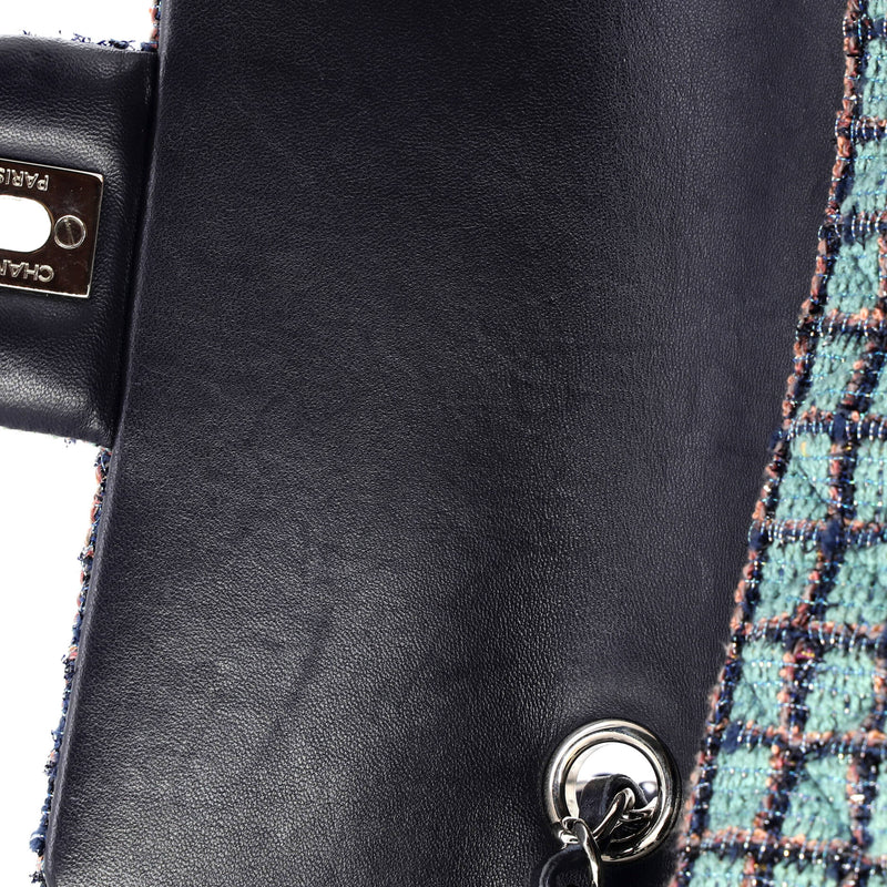 Classic Single Flap Bag Quilted Tweed