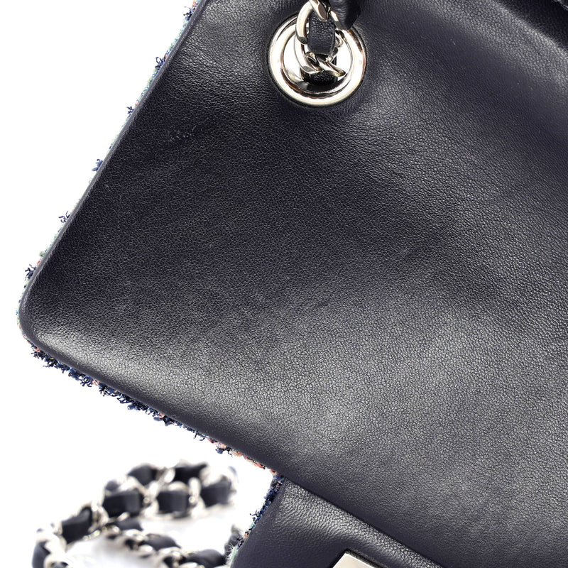 Classic Single Flap Bag Quilted Tweed