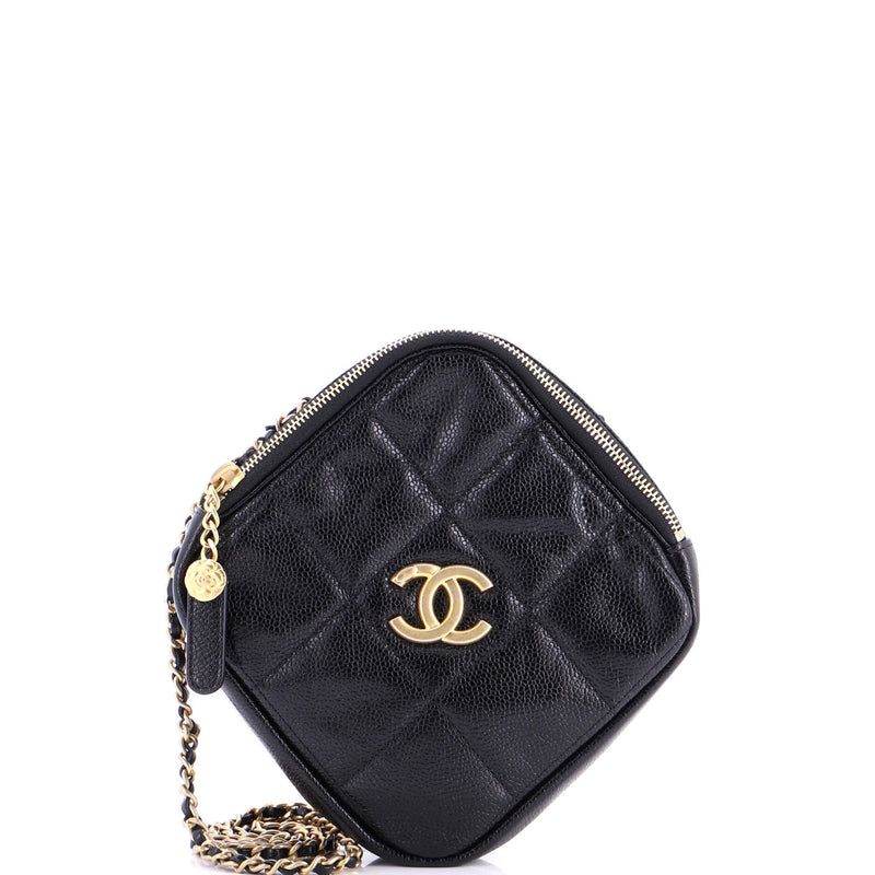 Diamond Chain Crossbody Bag Quilted