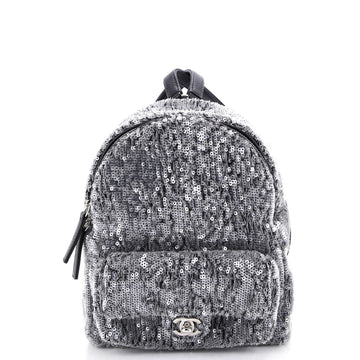 Waterfall Backpack Sequins With Leather