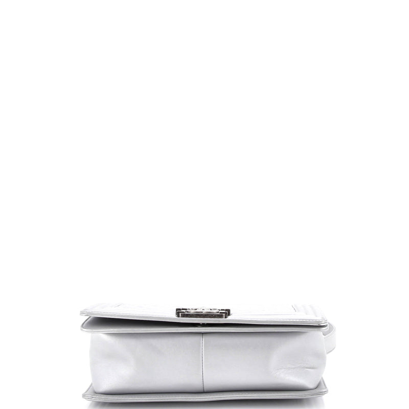 Boy Flap Bag Quilted Metallic Calfskin