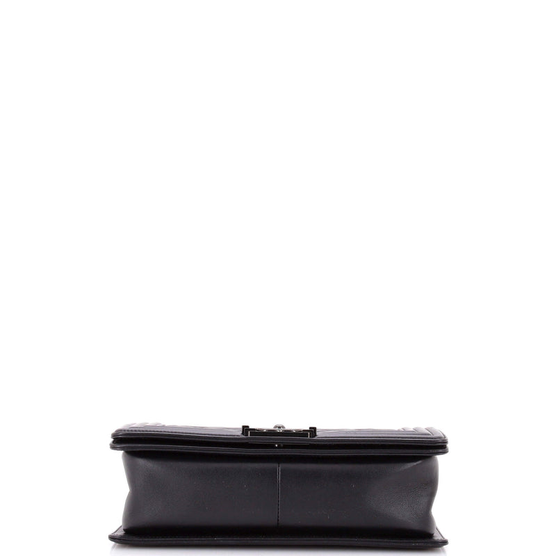 So Black Boy Flap Bag Quilted Calfskin