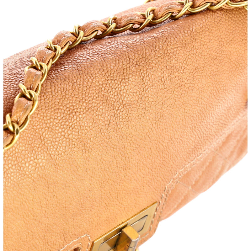 Mademoiselle Lock Flap Bag Quilted