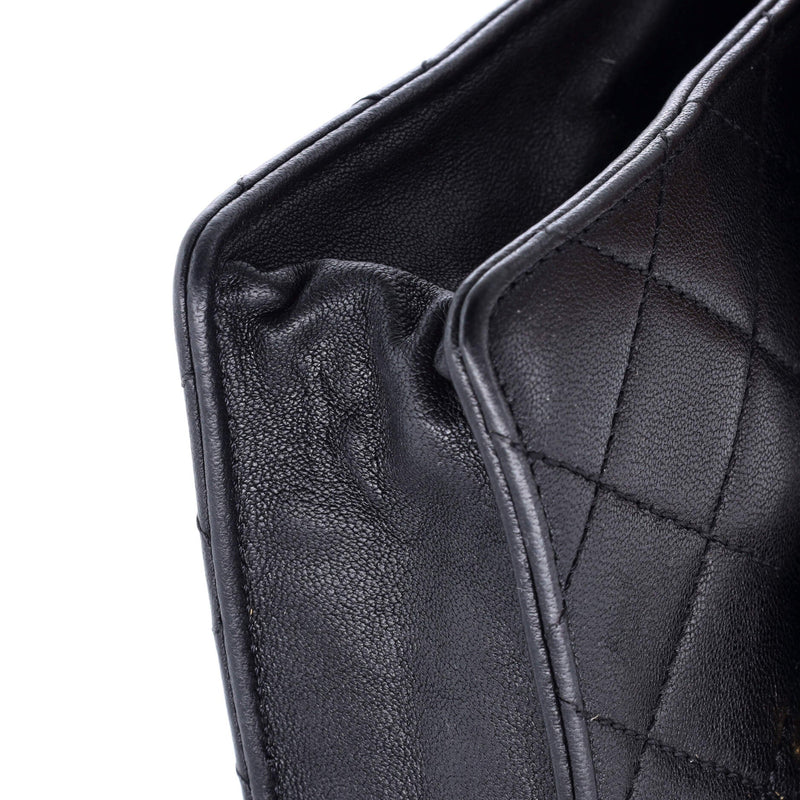 Pearl Chain Flap Bag Quilted Lambskin