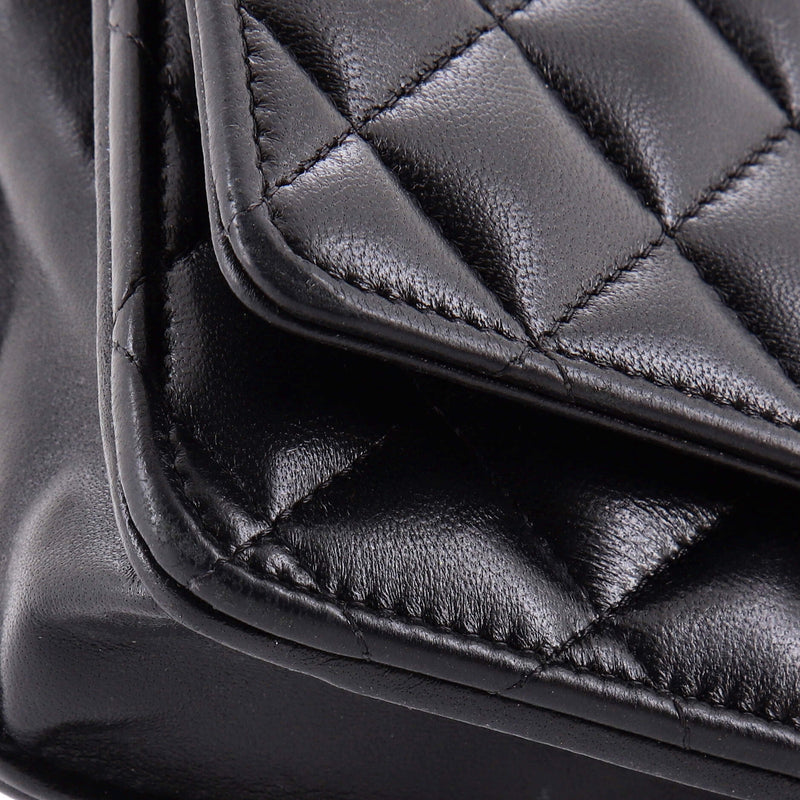 Sweet Camellia Wallet On Chain Quilted