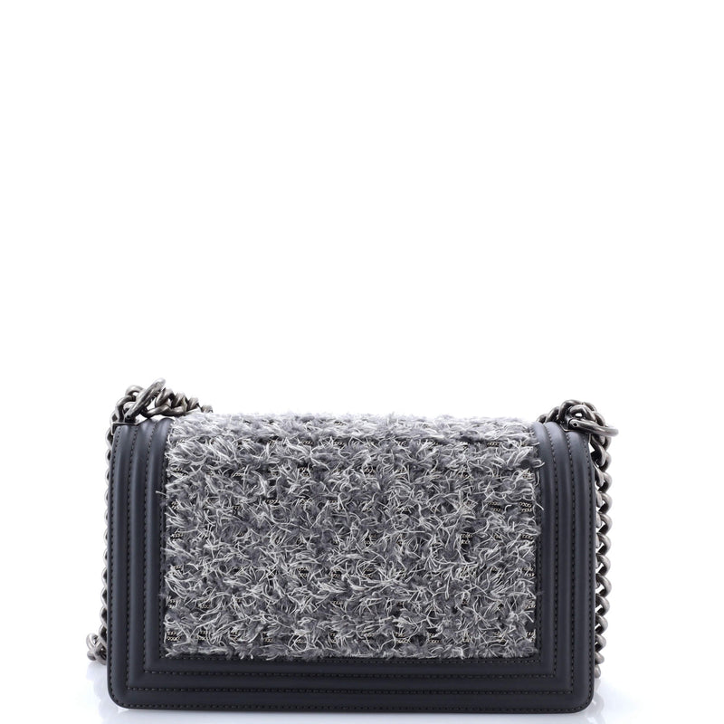 Boy Flap Bag Braided Tweed Old Medium