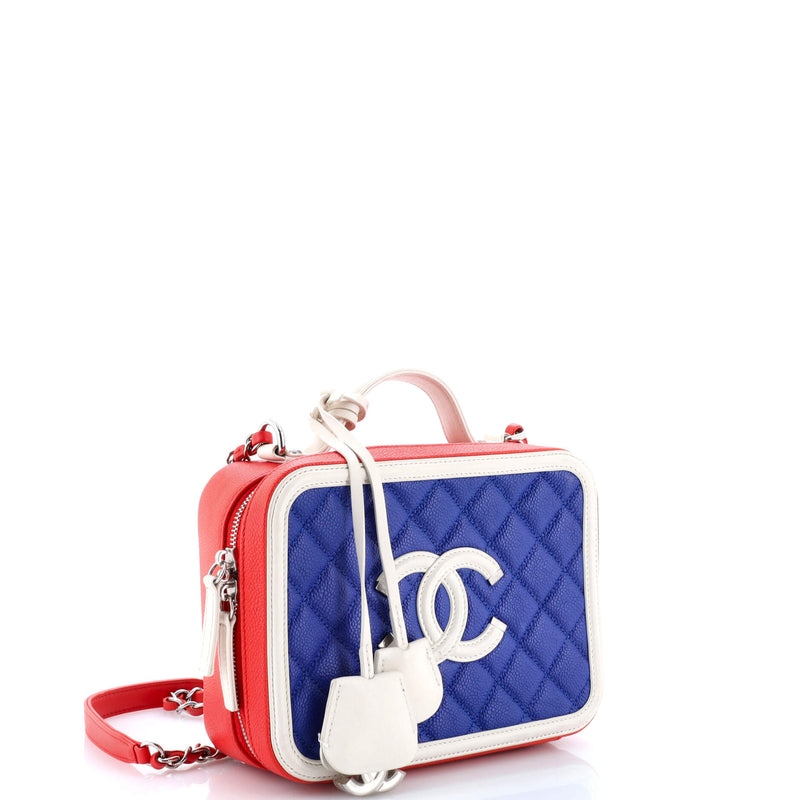 Filigree Vanity Case Quilted Caviar