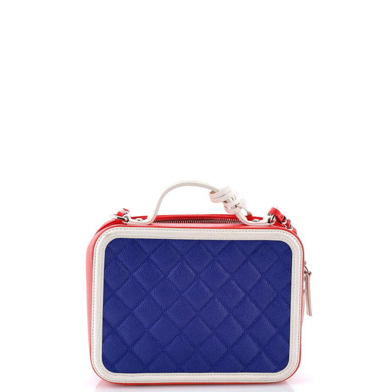 Filigree Vanity Case Quilted Caviar