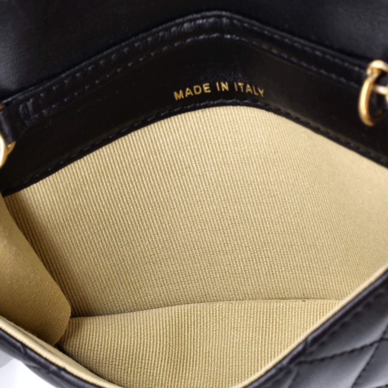 Pearl Crush Flap Clutch With Chain