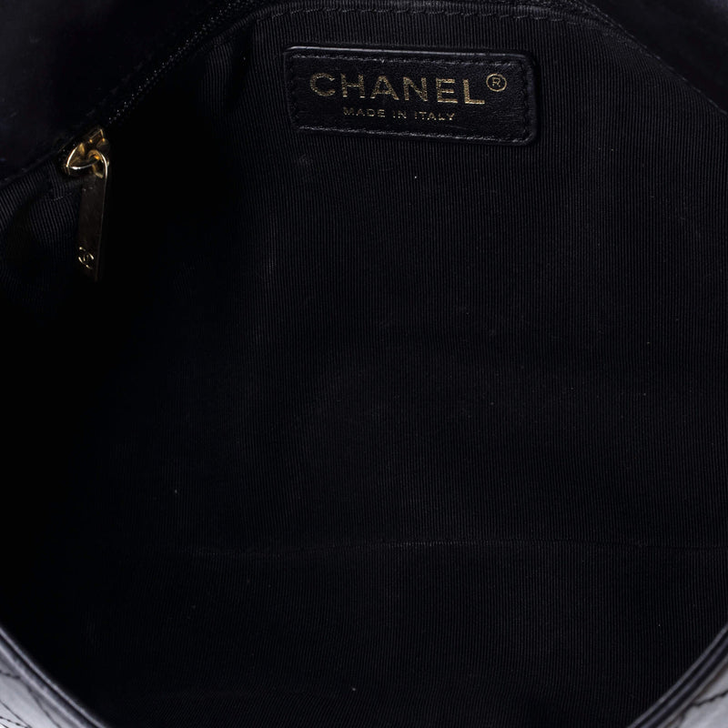 Covered Cc Flap Bag Stitched Calfskin