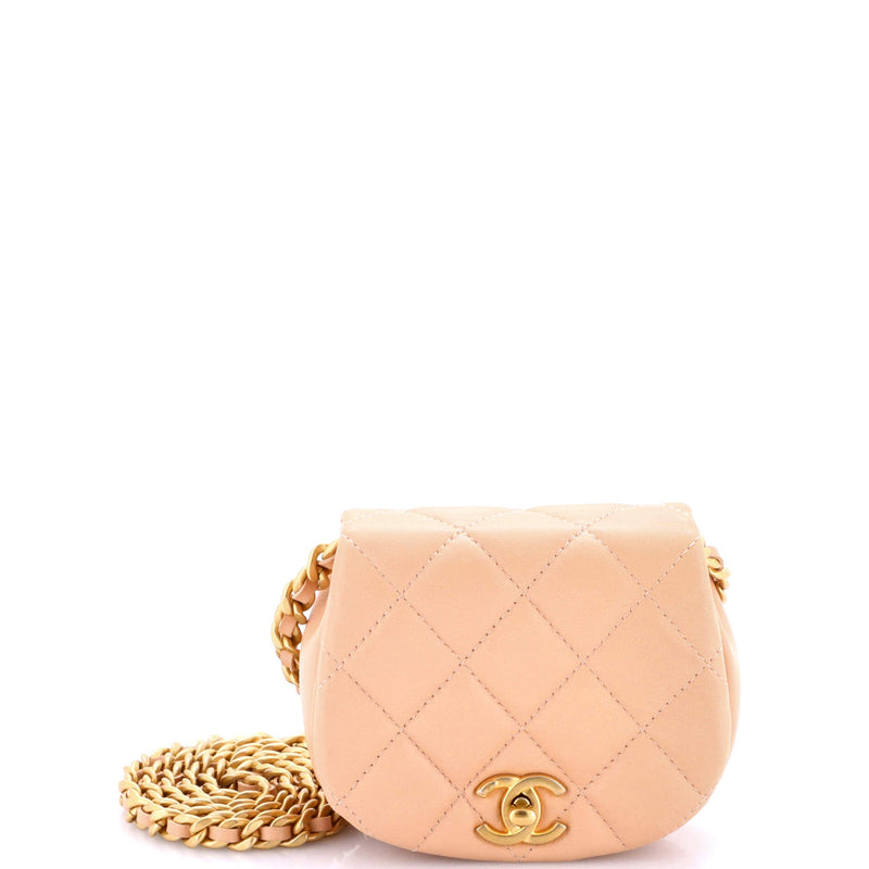 Coco Mail Clutch With Chain Quilted