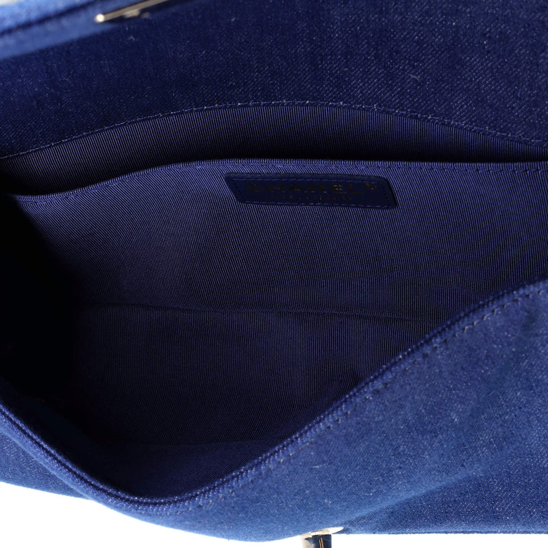 Boy Flap Bag Pleated Fringe Denim Old