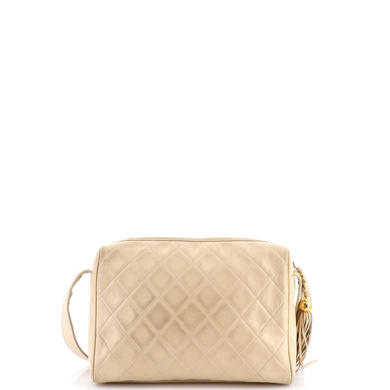 Vintage Diamond Cc Camera Bag Quilted