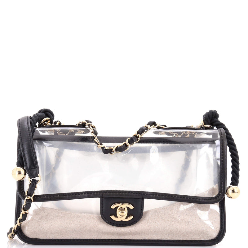 Sand By The Sea Pearl Flap Bag Pvc With