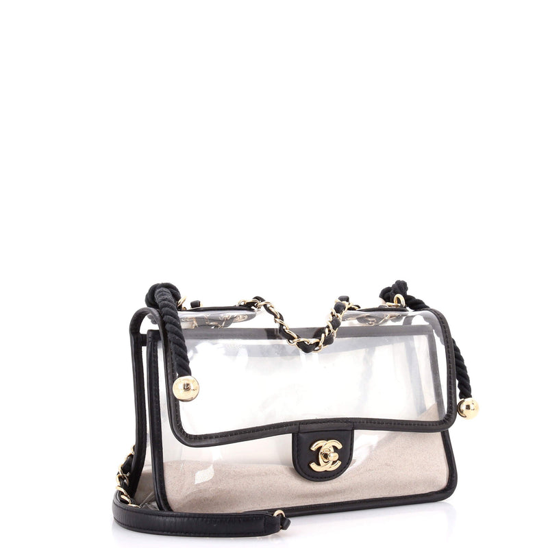 Sand By The Sea Pearl Flap Bag Pvc With