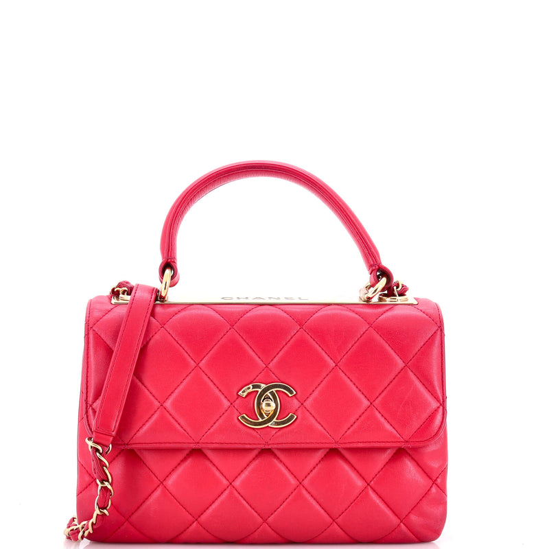 Trendy Cc Top Handle Bag Quilted
