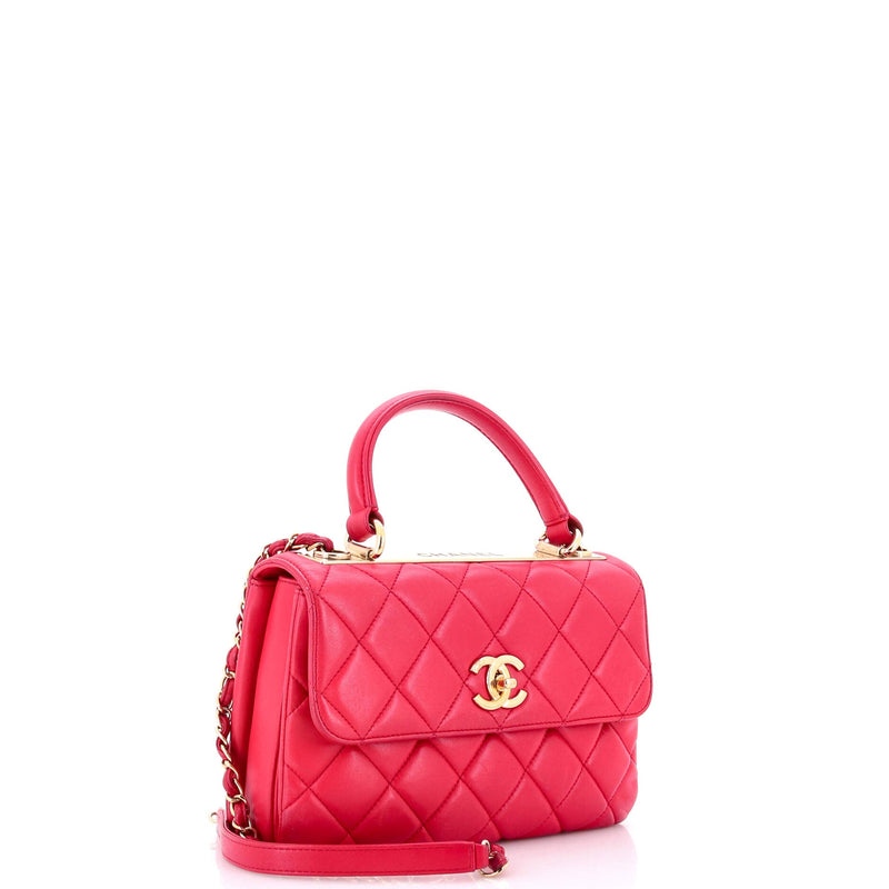 Trendy Cc Top Handle Bag Quilted