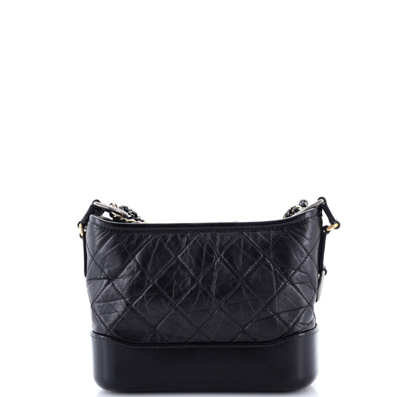 Gabrielle Hobo Embellished Quilted Aged