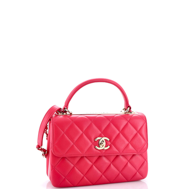 Trendy Cc Top Handle Bag Quilted