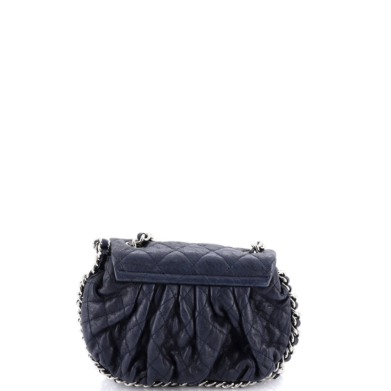 Chain Around Flap Bag Quilted Leather