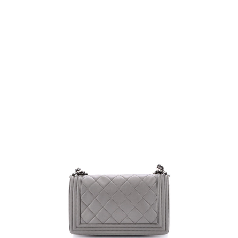 Boy Flap Bag Quilted Lambskin Old Medium