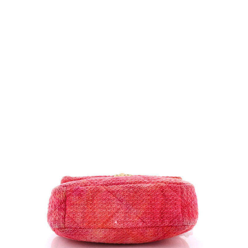 19 Flap Bag Quilted Tweed Medium