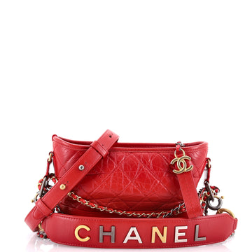 Gabrielle Hobo With Logo Handle Quilted