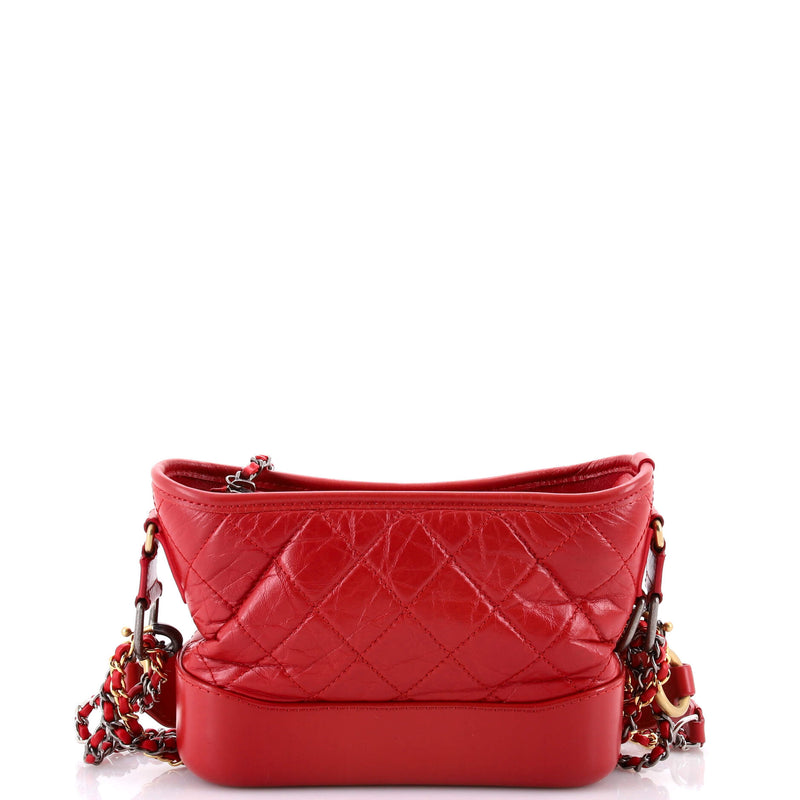 Gabrielle Hobo With Logo Handle Quilted