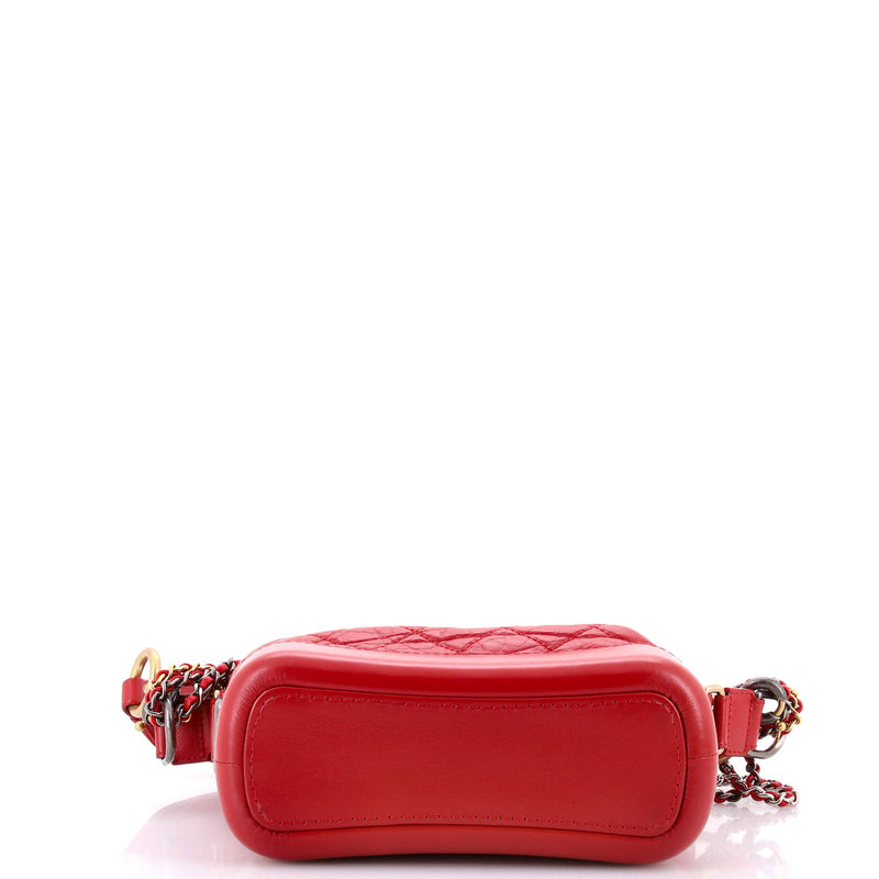 Gabrielle Hobo With Logo Handle Quilted