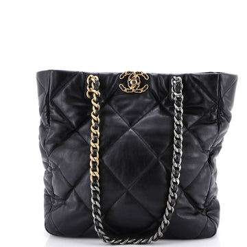 19 Shopping Bag Quilted Leather Medium