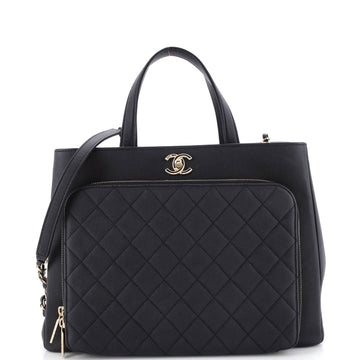 Business Affinity Tote Quilted Caviar
