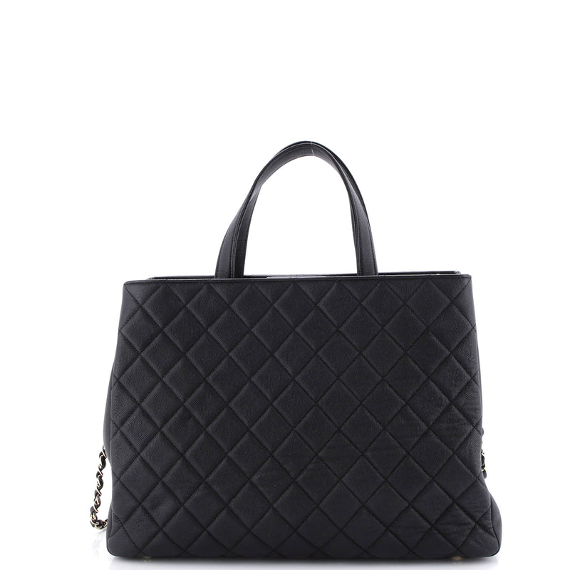 Business Affinity Tote Quilted Caviar