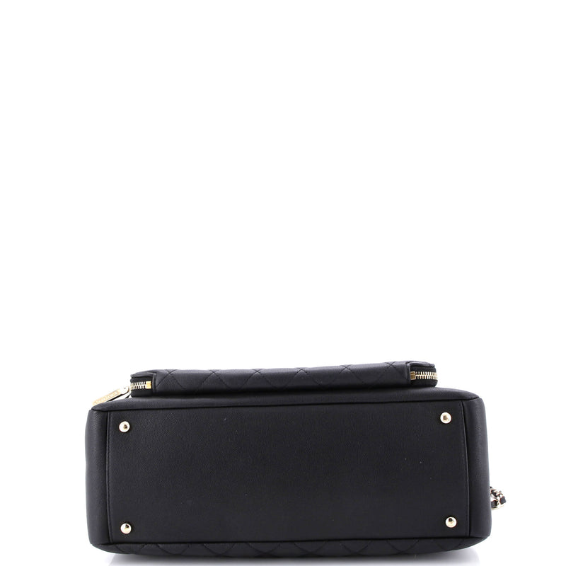 Business Affinity Tote Quilted Caviar